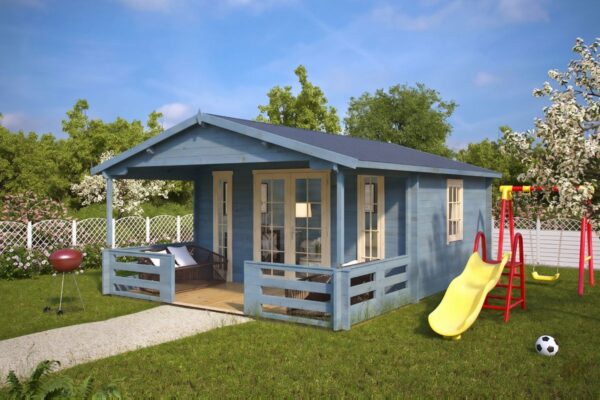 Gartenhaus “Henry” 15m² | 44mm | 5x4m | G0103 Gartenhaus 15m² | 44mm | 5x4m (bemalt)