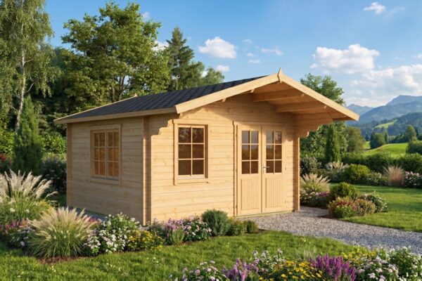Gartenhaus 14,5m² | 44mm | 4x4m