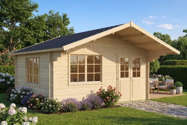 Gartenhaus 18m² | 58mm | 5x4m