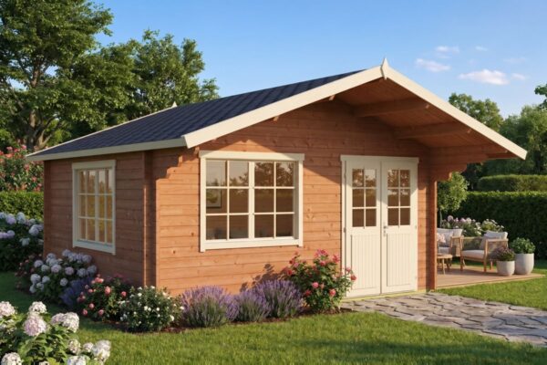Gartenhaus “Karmen” 18m² | 58mm | 5x4m | G0085 Gartenhaus 18m² | 58mm | 5x4m (bemalt)