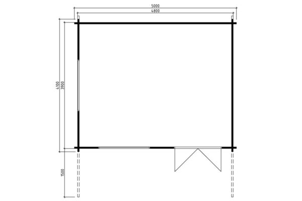 Gartenhaus “Karmen” 18m² | 58mm | 5x4m | G0085 Gartenhaus “Karmen” 18m² | 58mm | 5x4m | G0085