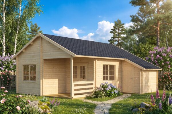 Ferienhaus 35m² | 58mm | 7x8m