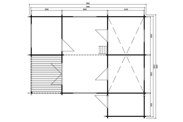 Ferienhaus “Helsinki” 35m² | 58mm | 7x8m | G0089 Ferienhaus “Helsinki” 35m² | 58mm | 7x8m | G0089