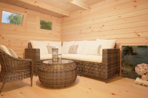 Modern summer house with veranda "Hansa Lounge XL" | G0101