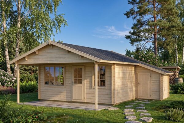 Holzhaus 24m² | 58mm | 7x5m