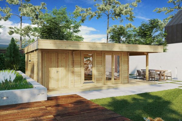 Modern Summer House with Storage Room Hansa Lounge XXL | G0163
