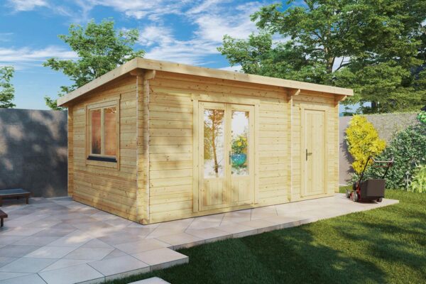Summer house with side shed "Super Tom" | G0203