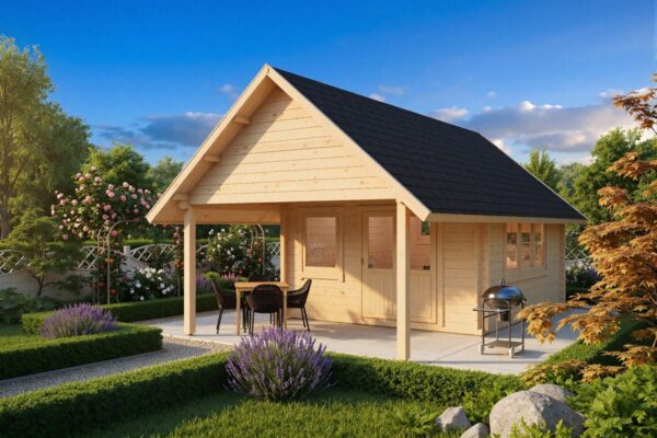 Gartenhaus “Mark” 16m² | 44mm | 4x4m | G0099 Gartenhaus 16m² | 44mm | 4x4m