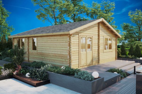 Blockhaus 42m² | 70mm | 7x6m