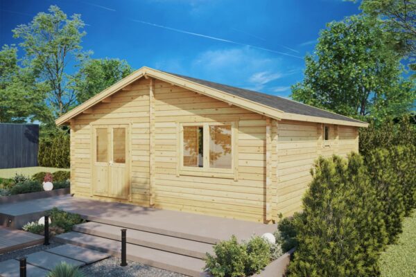 Blockhaus 42m² | 70mm | 7x6m