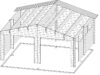Double Garage E with Double Doors / 5,7 x 5,5 m / 44mm