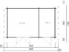Double Shed C 15m² / 44mm / 5 x 3 m