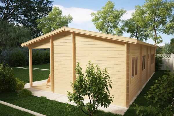 Residential Log Cabin Holiday C 50m2 / 6 x 11m / 70mm