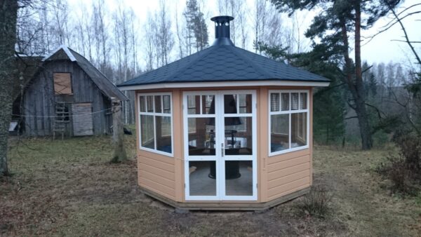 Octagonal BBQ hut Paradise L 9,5m² / 3,6 x 3,6m / 42mm