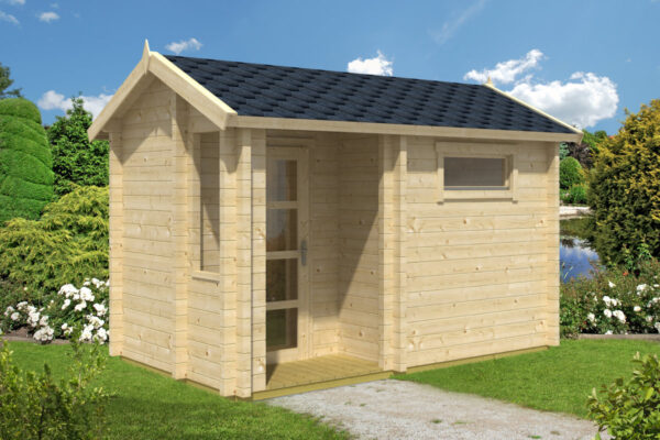 Garden sauna cabin Lisette 7m² / 2,3 x 3,9 m / 70mm