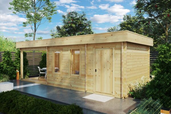 Summer house with veranda and storage shed | G0246