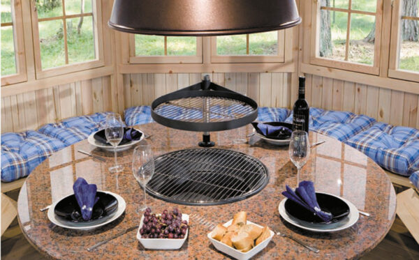 Grill-with-granite-table
