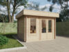 Gartenhaus aus Holz „Mini-Gartenbüro 2“ / 3×3 m / 9 m2 / 44 mm