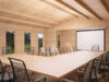 Klassenraum / Konferenzraum im Holzhaus / 14x7 m / 88 mm / 93 m2