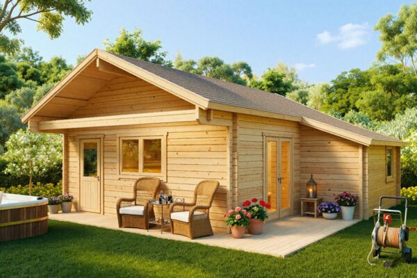 Blockbohlenhaus "Dallas" | G0314 Aussenansicht