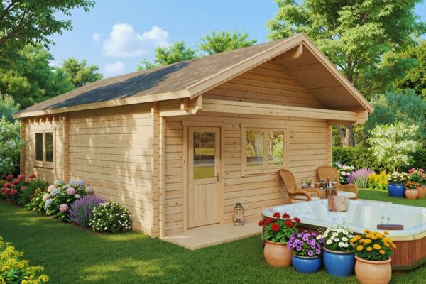 Blockbohlenhaus "Dallas" | G0314 Blockbohlenhaus "Dallas" | G0314 Aussenansicht