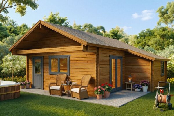 Blockbohlenhaus "Dallas" | G0314 Blockbohlenhaus "Dallas" | G0314 Aussenansicht