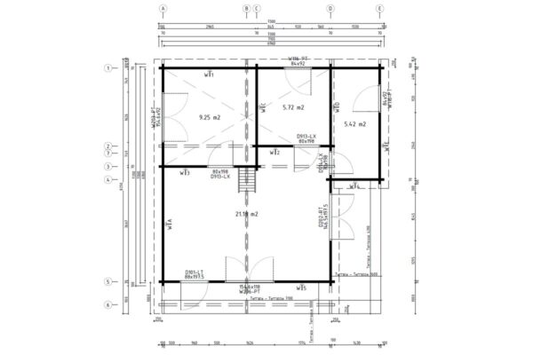 Blockbohlenhaus "Dallas" | G0314 Blockbohlenhaus "Dallas" | G0314 Grundplan