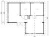 Blockhaus-Ferienhaus Hansa Holiday Q mit Schlafzimmer und Schlafboden / 55 m2 / 70 mm