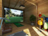 Golf Simulator Gartenhaus 2 / 6 x 4 m / 70 mm