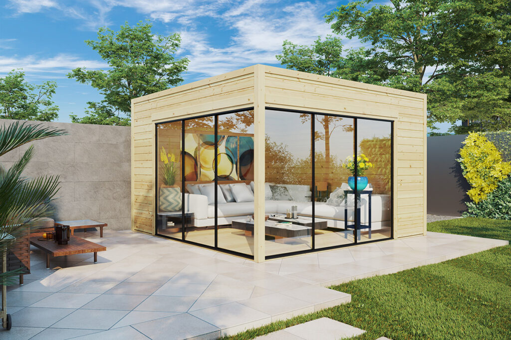 Modernes Gartenhaus Oliva Alu