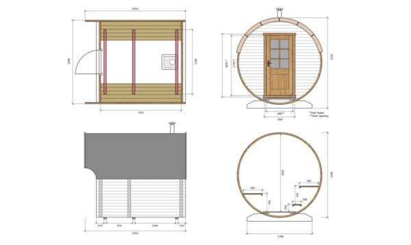 TG014 Fass-Sauna