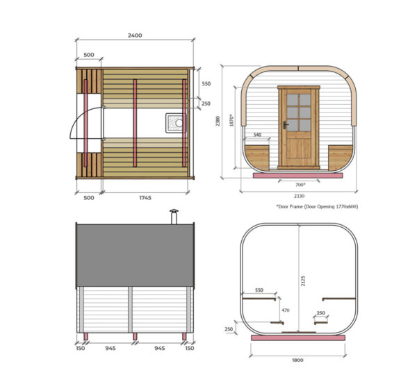 TG016 Fass-Sauna TG016 Fass-Sauna