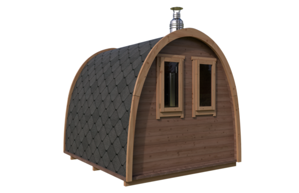 Kleine Iglu-Fasssauna 6m² | 2x3m | 40mm | TG019-12