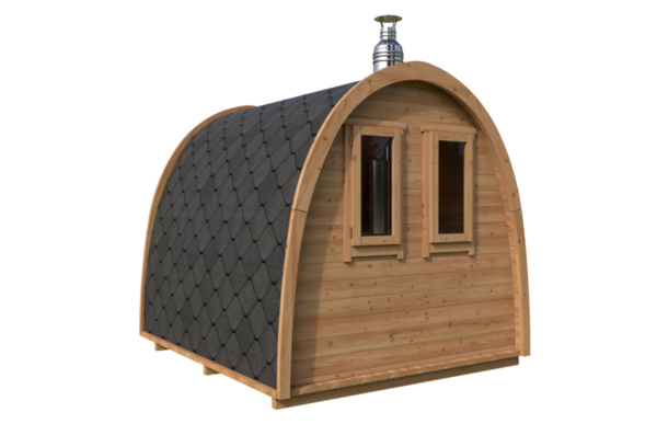 Kleine Iglu-Fasssauna 6m² | 2x3m | 40mm | TG019-3