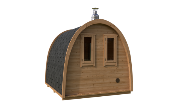 Kleine Iglu-Fasssauna 6m² | 2x3m | 40mm | TG019-5