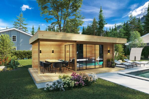 Modern summer house with terrace "Luna" | G0399
