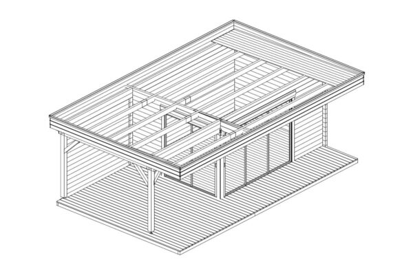 Modern summer house with terrace "Luna" | G0399 Modern summer house with terrace "Luna" | G0399