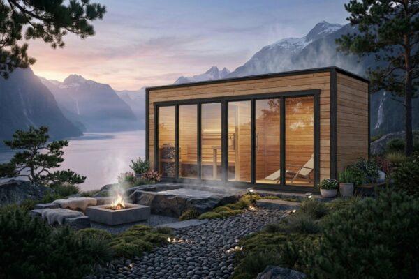 Large Modern Garden Sauna "Lyngen" | G0427 | Fjord Series