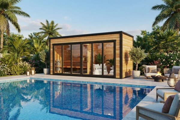 Large Modern Garden Sauna "Lyngen" | G0427 | Fjord Series