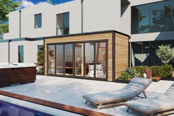 Large Modern Garden Sauna "Lyngen" | G0427 | Fjord Series