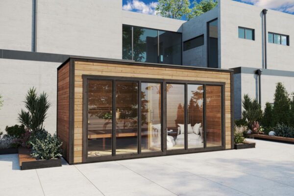 Large Modern Garden Sauna "Lyngen" | G0427 | Fjord Series