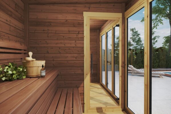 Large Modern Garden Sauna "Lyngen" | G0427 | Fjord Series