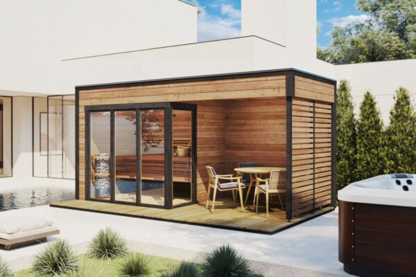 Modern Outdoor Sauna Cabin "Geira" | G0423 | Fjord Series