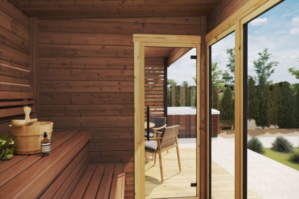 Modern Outdoor Sauna Cabin "Geira" | G0423 | Fjord Series
