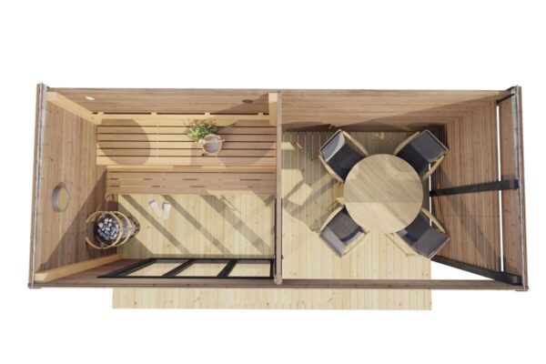 Modern Outdoor Sauna Cabin "Geira" | G0423 | Fjord Series