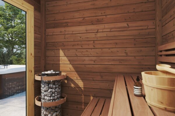 Small Modern Outdoor Sauna Room "Lyse" | G0426 | Fjord Series