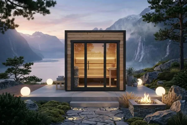 Gartensauna „Sogne“ 5m² | 40mm | 3x2m