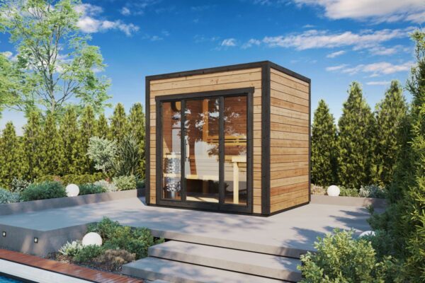 Small Modern Sauna Cabin "Sogne" | G0425 | Fjord Series