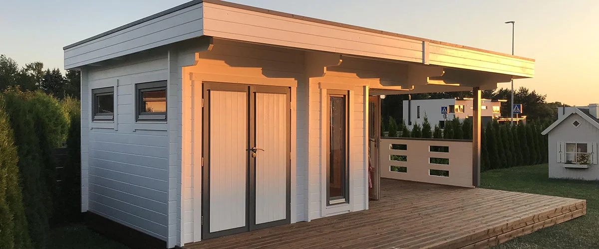 Angenehme Temperaturen im Gartenhaus aus Holz im Sommer Tipps un