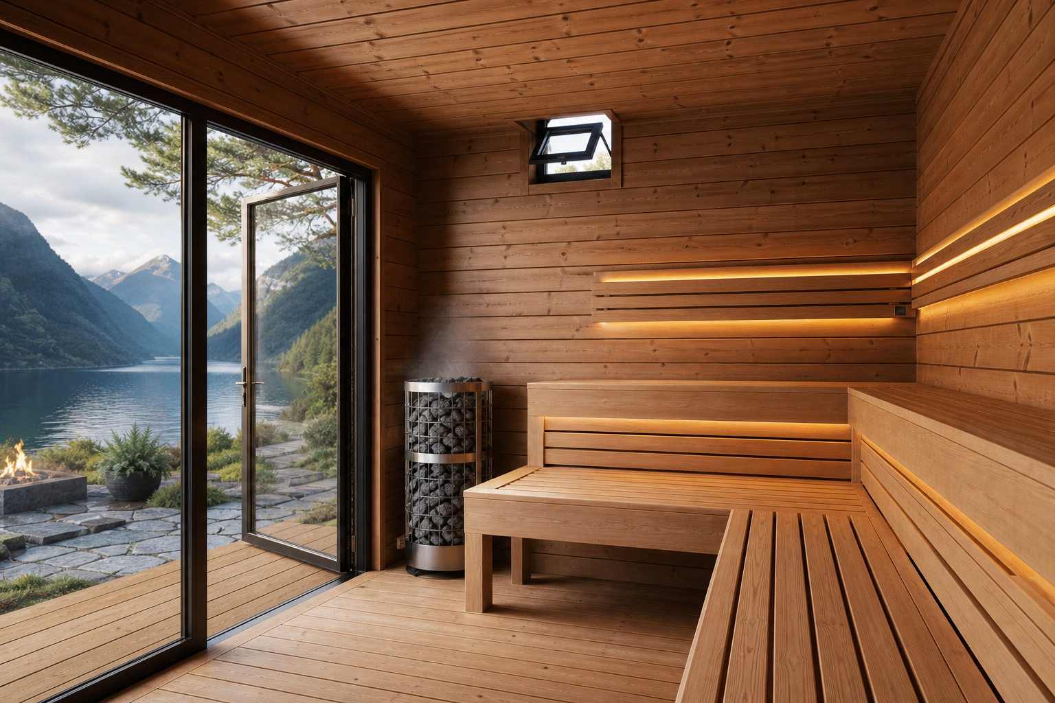 Sauna nach Nutzung lüften